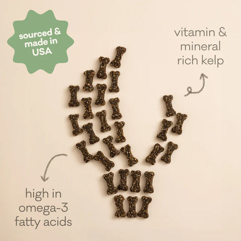 Polkadog Dog Treats - Green Monstah (Bones) - 7oz Pouch